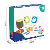 BrainBuild™ | Logisch puzzelspel voor kinderen & gezin, 108 blokken + 20 taken