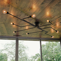 Arisha Vintage Moderne Minimalistische Industriële Zwarte Plafondlamp