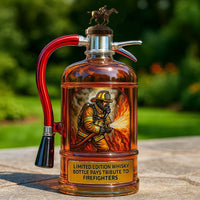 BlazeGuard – Brandweerman Eerbetoon Whisky Fles