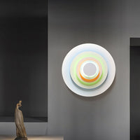 Noen Moderne Muurdecoratie Multicolor. Roze/Blauw/Geel. Woonkamer