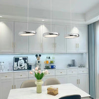 Aria Moderne Minimalistische Hanglamp Rood Zwart Zilver Metaal Slaapkamer