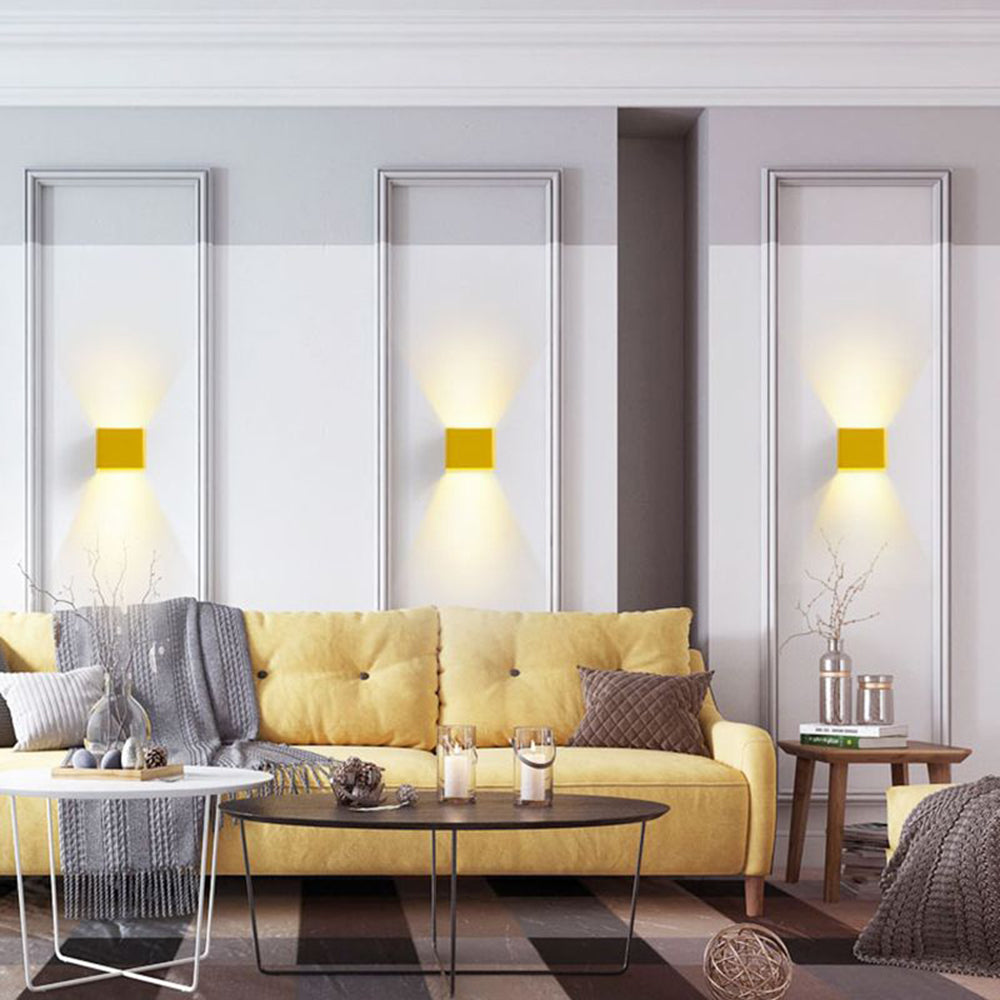 Miren Moderne Vierkante Wandlamp 5-Kleuren. Slaapkamer