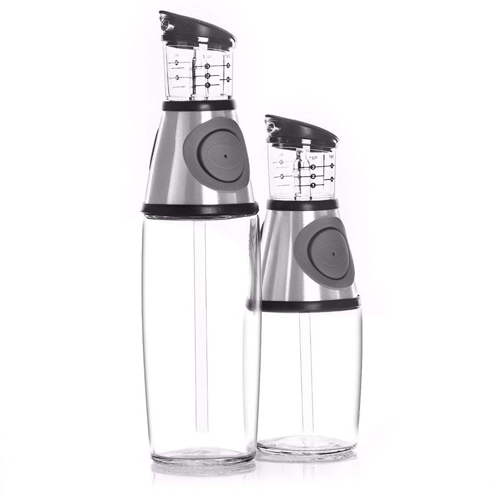 OliveEssence Luxe Oliedispenser Set | Elegante flessen ontworpen voor nauwkeurig schenken en het behouden van de versheid van uw beste oliën