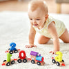 Trein leren en spelen | Deze Learn & Play treinset is ontworpen voor kleine handjes en ondersteunt het vroegtijdig leren van wiskunde door middel van spelen met de handen.