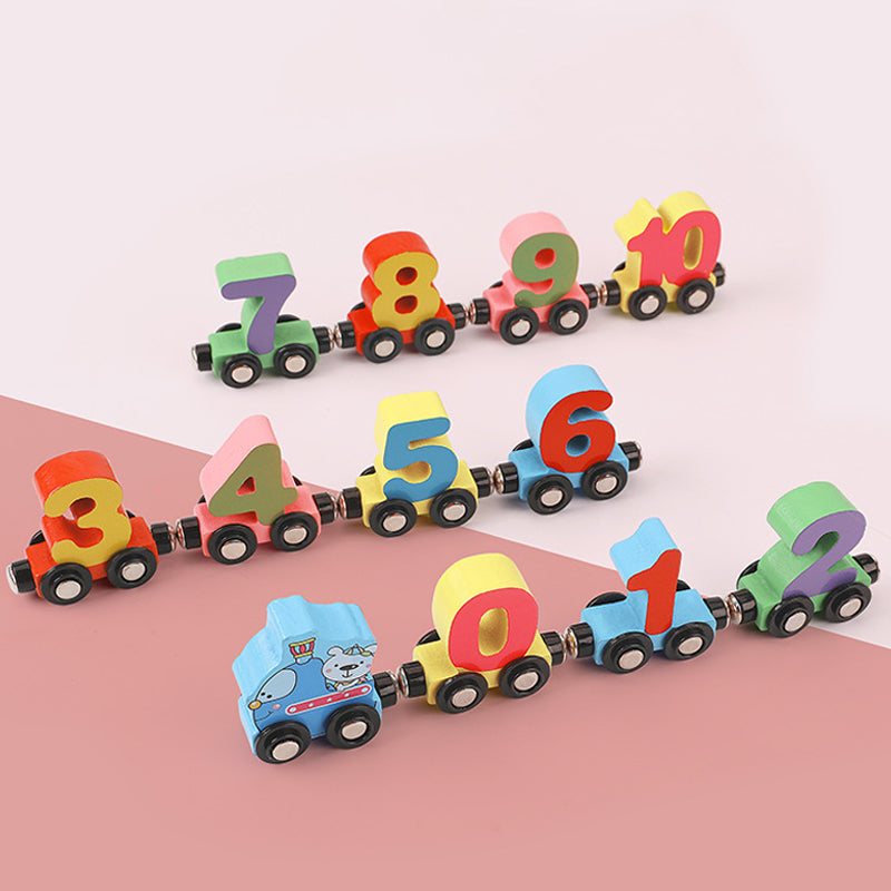 Trein leren en spelen | Deze Learn & Play treinset is ontworpen voor kleine handjes en ondersteunt het vroegtijdig leren van wiskunde door middel van spelen met de handen.