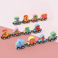 Trein leren en spelen | Deze Learn & Play treinset is ontworpen voor kleine handjes en ondersteunt het vroegtijdig leren van wiskunde door middel van spelen met de handen.
