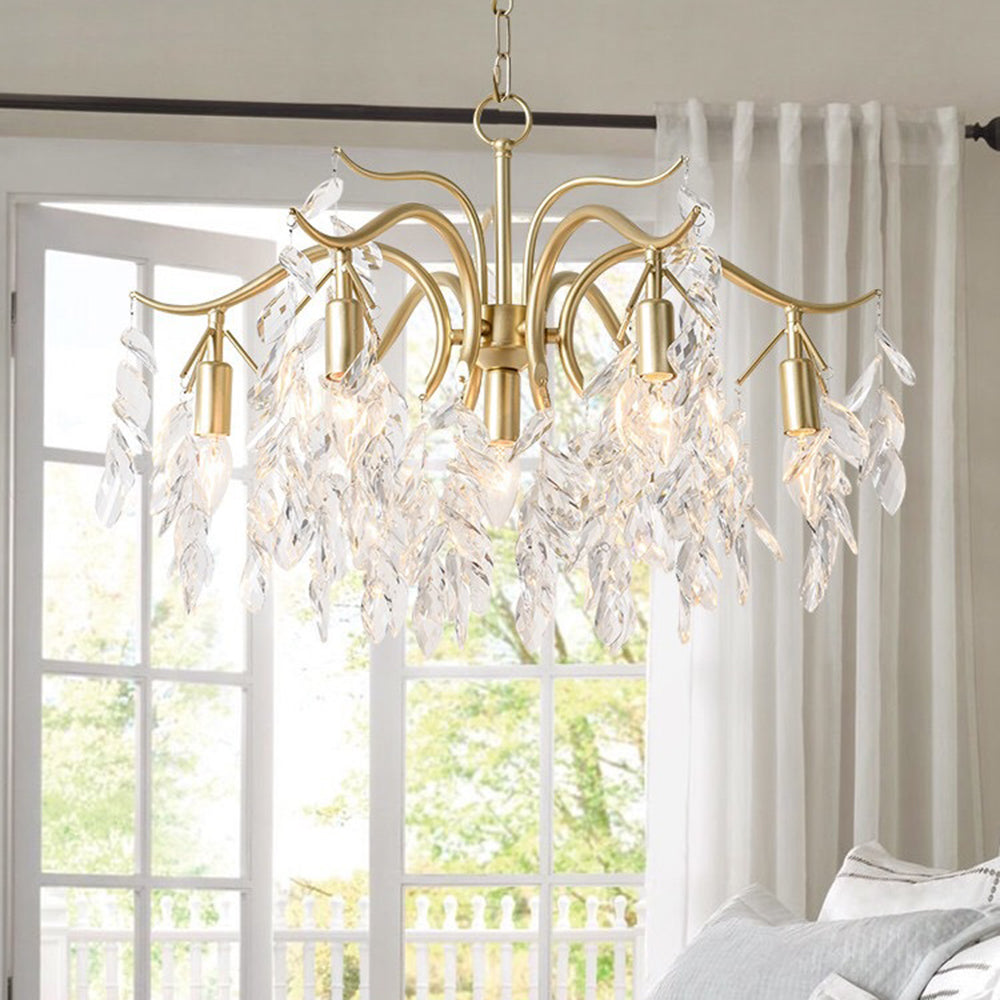 Kristy Luxe Wisteria Bloem Crystal Kroonluchter