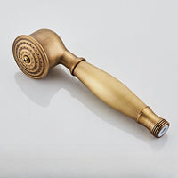 Vintage Koperen Douche Set Met Messing Kraan En Functionele Douchekoppen