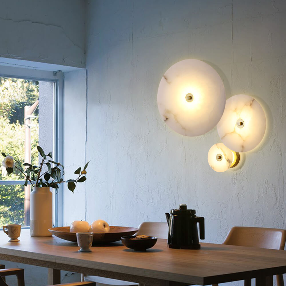 Combinatie van acryl en marmer in een designlicht!