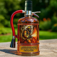 BlazeGuard – Brandweerman Eerbetoon Whisky Fles