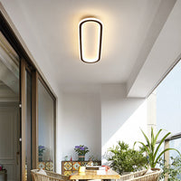 Arisha Plafondlamp Rechthoekig Zwart/Goud Slaap-/Woonkamer