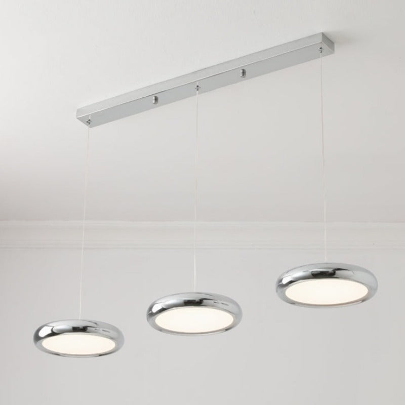 Aria Moderne Minimalistische Hanglamp Rood Zwart Zilver Metaal Slaapkamer
