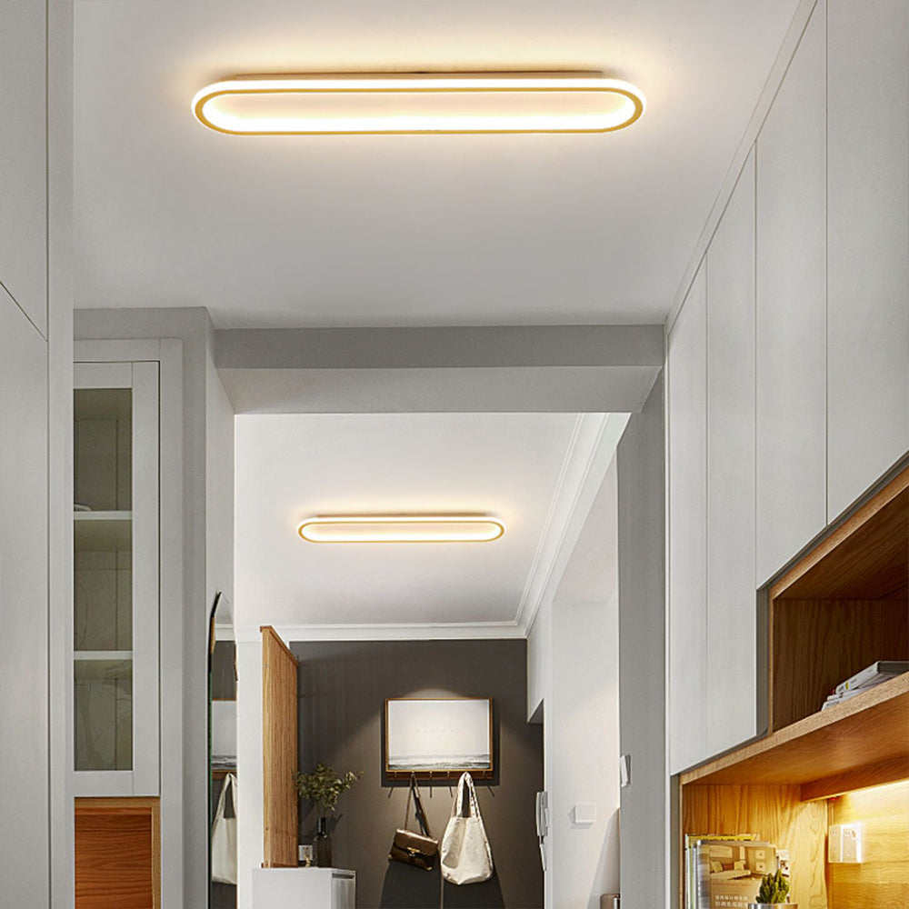 Arisha Plafondlamp Rechthoekig Zwart/Goud Slaap-/Woonkamer