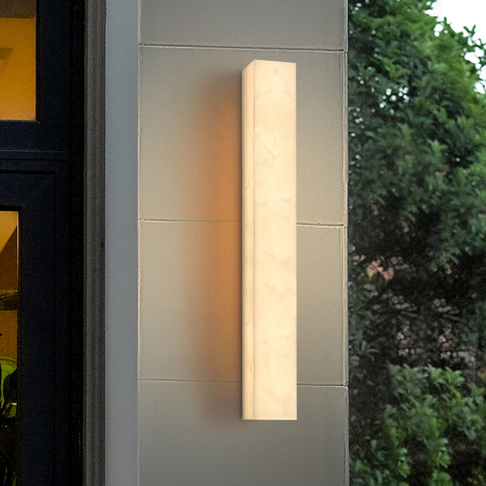 Ayen Moderne Rechthoekige Buitenwandlamp, Wit