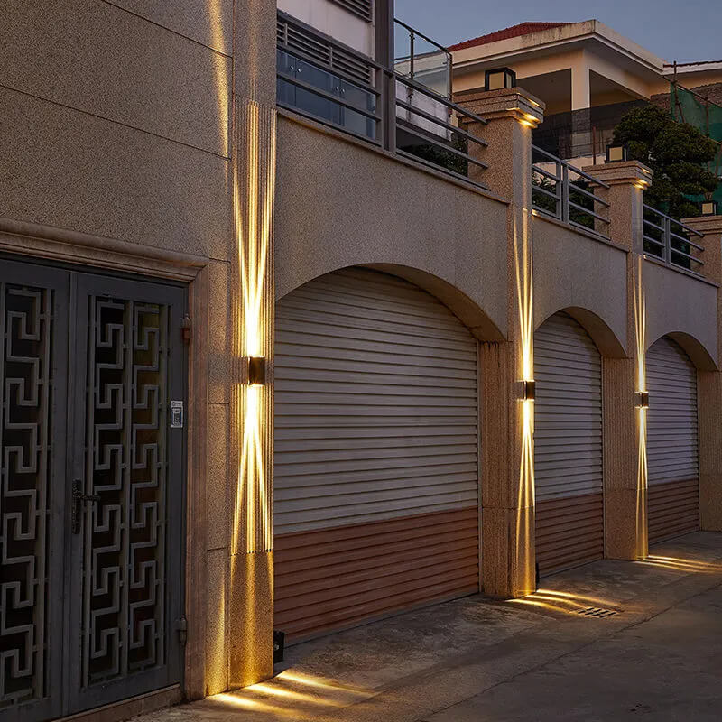 Moderne waterdichte rechthoekige LED-wandlamp voor buiten