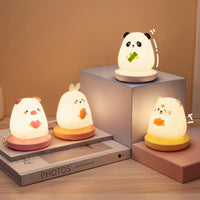 Dier-LED-nachtlamp | Schattig siliciumontwerp | Ingebouwde LED