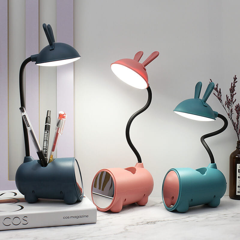 BunnyGlow Creatieve LED Touch-Lamp met Pennenhouder | USB Oplaadfunctie | Bureau Lamp | Kinderkamer Decoratie