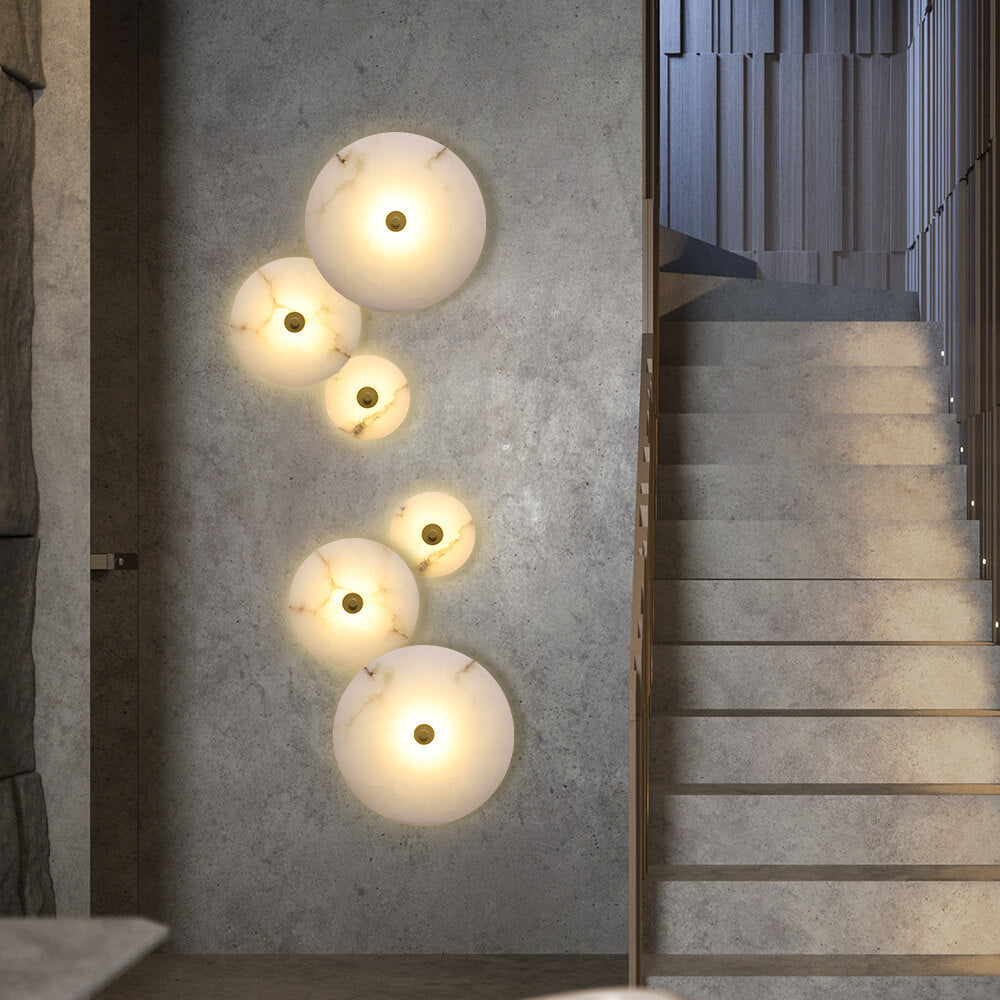 Combinatie van acryl en marmer in een designlicht!