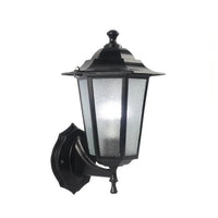 Buitenwandlamp met Bewegingssensor en Zwart Metalen Frame