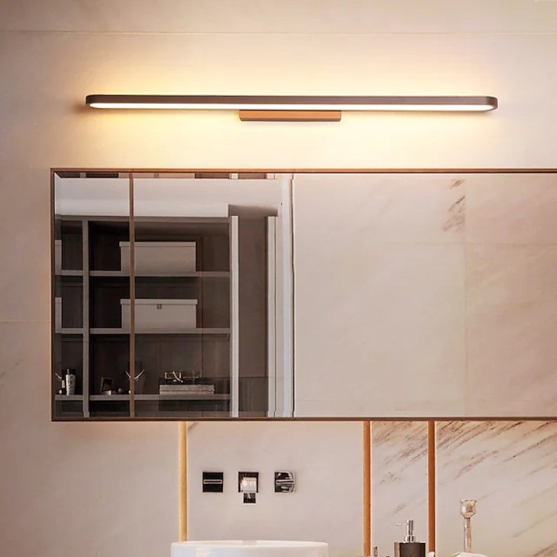 Arisha Moderne Wandlamp Linear, Koffie, Slaapkamer/Badkamer, Metaal