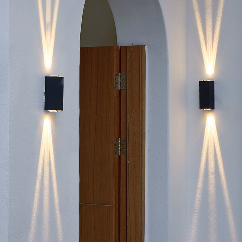 Moderne waterdichte rechthoekige LED-wandlamp voor buiten