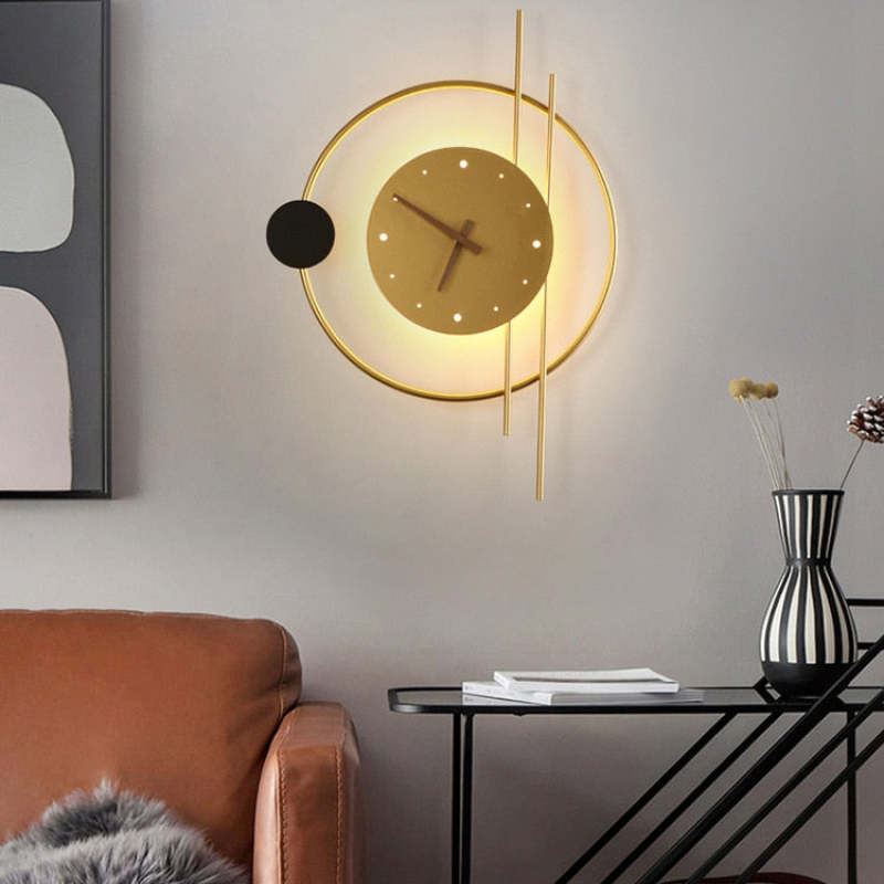 Selyn Moderne Led Wandlamp. Slaapkamer. Zwart/Goud