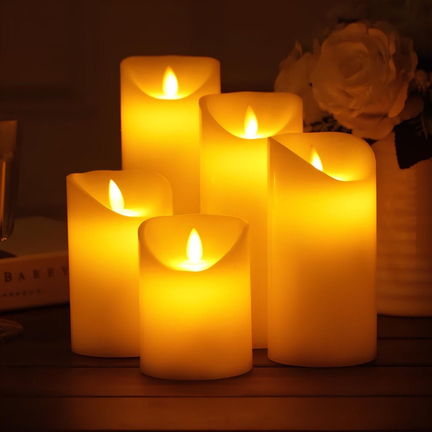 LED Kaarsen LumiFlame | Knipperend Echtwaseffect | Veilig & Energiebesparend | Verschillende Maten & Ontwerpen
