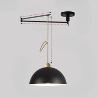 Moderne Plafondlamp met Verstelbare Lichtarmen voor Flexibele Verlichting