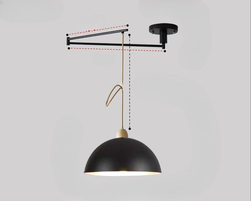 Moderne Plafondlamp met Verstelbare Lichtarmen voor Flexibele Verlichting