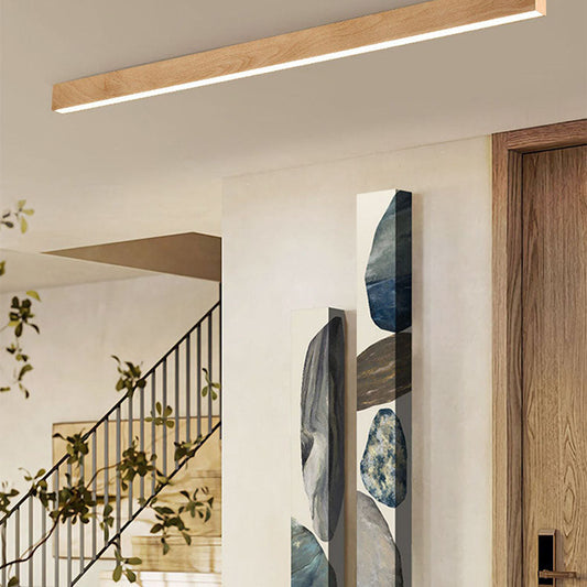 LumiGrain LED-Plafondlamp in Houtlook