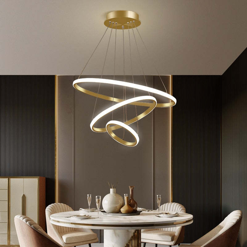 Zin Moderne Ring Hanglamp, 2/3/4 Ringen