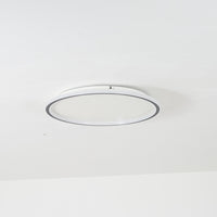 Quasso Moderne Ronde Plafondlamp Wit/Zwart. Woonkamer