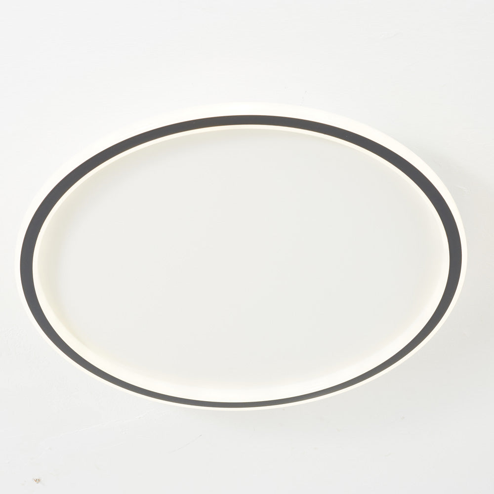 Arisha Moderne Ring LED Plafondlamp Zwart/Wit Woon/Slaapkamer