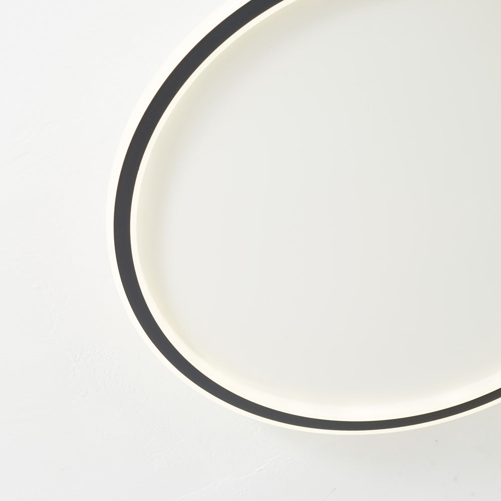 Arisha Moderne Ring LED Plafondlamp Zwart/Wit Woon/Slaapkamer