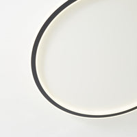 Quasso Moderne Ronde Plafondlamp Wit/Zwart. Woonkamer
