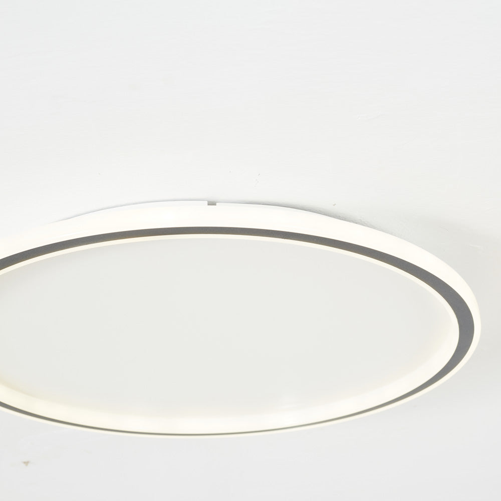 Arisha Moderne Ring LED Plafondlamp Zwart/Wit Woon/Slaapkamer