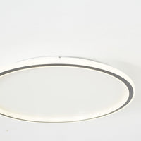 Quasso Moderne Ronde Plafondlamp Wit/Zwart. Woonkamer