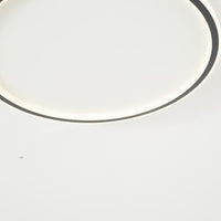 Quasso Moderne Ronde Plafondlamp Wit/Zwart. Woonkamer