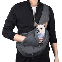 Hond Draag Sling Tas met Verstelbare Band & Telefoonvak, voor Honden & Katten