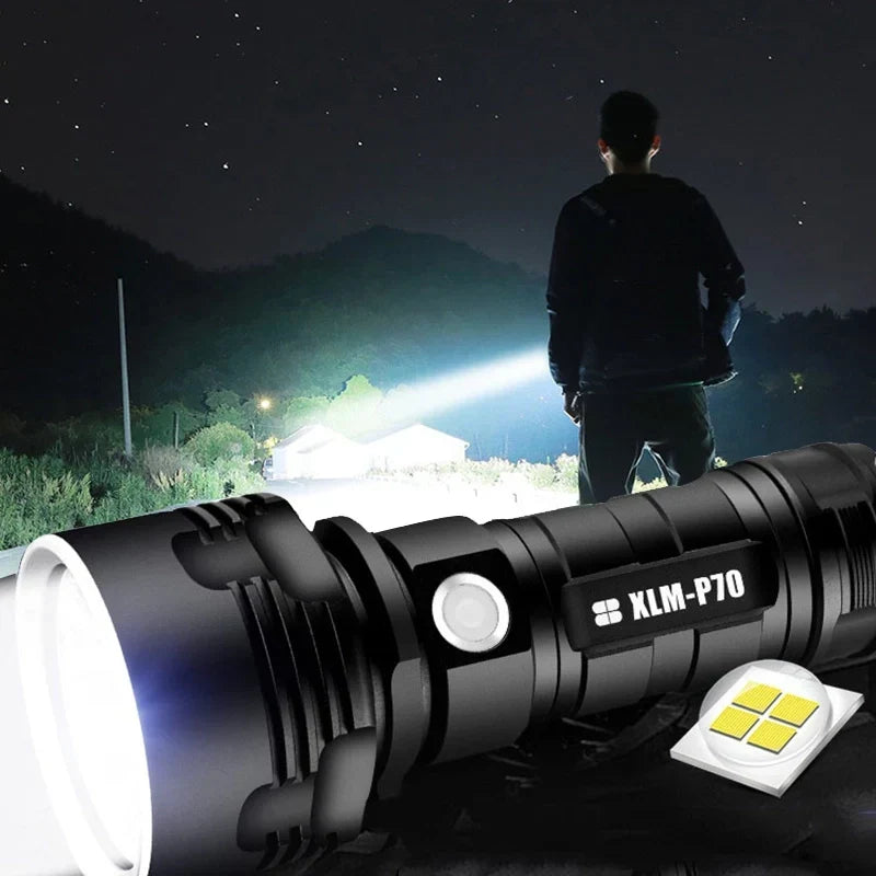 30000-5000 Lumen Hoogwaardige LED-Zaklamp, waterdicht
