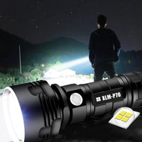 MS18 | Ultieme High-Performance LED-Zaklamp | 100.000 Lumen | 2.350m Lichtbereik | 18x CREE XHP70.2 LEDs | OLED-Statusdisplay & Actieve Koeling | IP68 Waterdicht