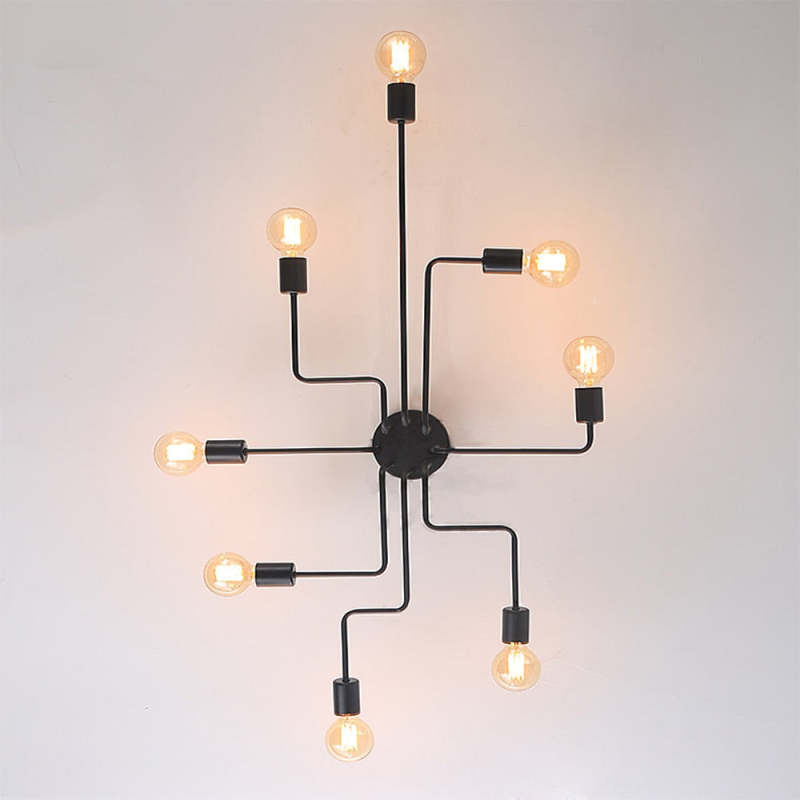 Arisha Vintage Moderne Minimalistische Industriële Zwarte Plafondlamp