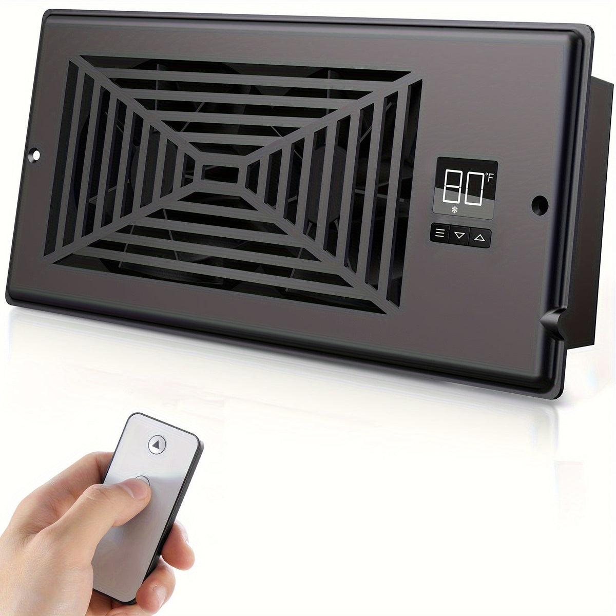 4" x 10" Slimme Register Booster Ventilator – HVAC-Bouwaccessoires met Afstandsbediening, Thermostaatregeling – Stille werking voor efficiënte verwarmings- en koelingsprestaties