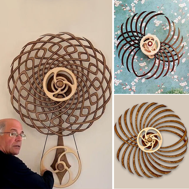 TimeWood™ | 100% Handgemaakte Kinetische Houtsculptuur