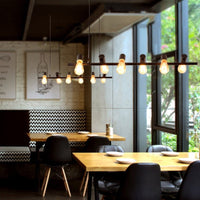 Epoch Vintage LED Kroonluchter Zwart Metaal Eetkamer/Woonkamer/Bar