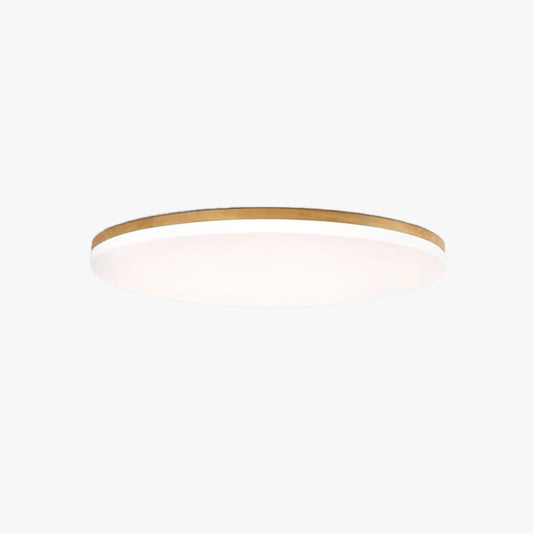 Muto Plafondlamp Houten Schaal, Wit, Modern LED Woonkamer/Slaapkamer