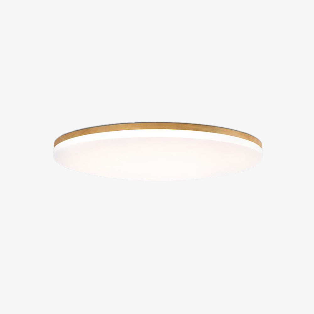 Eilo LED Plafondlamp Groot Rond Modern Hout