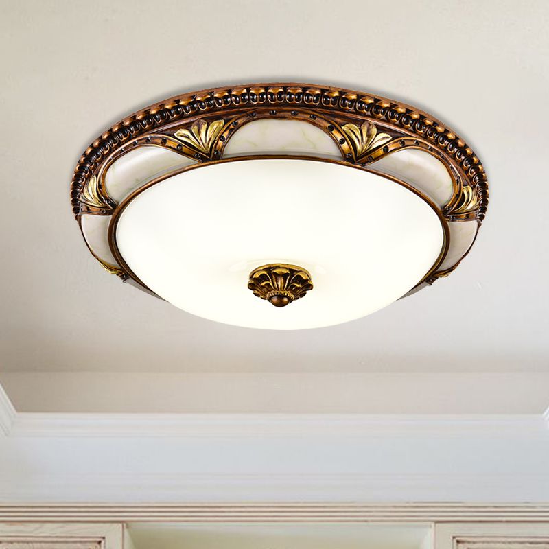 Epoch Floral Retro Antiek Messing Plafondlamp