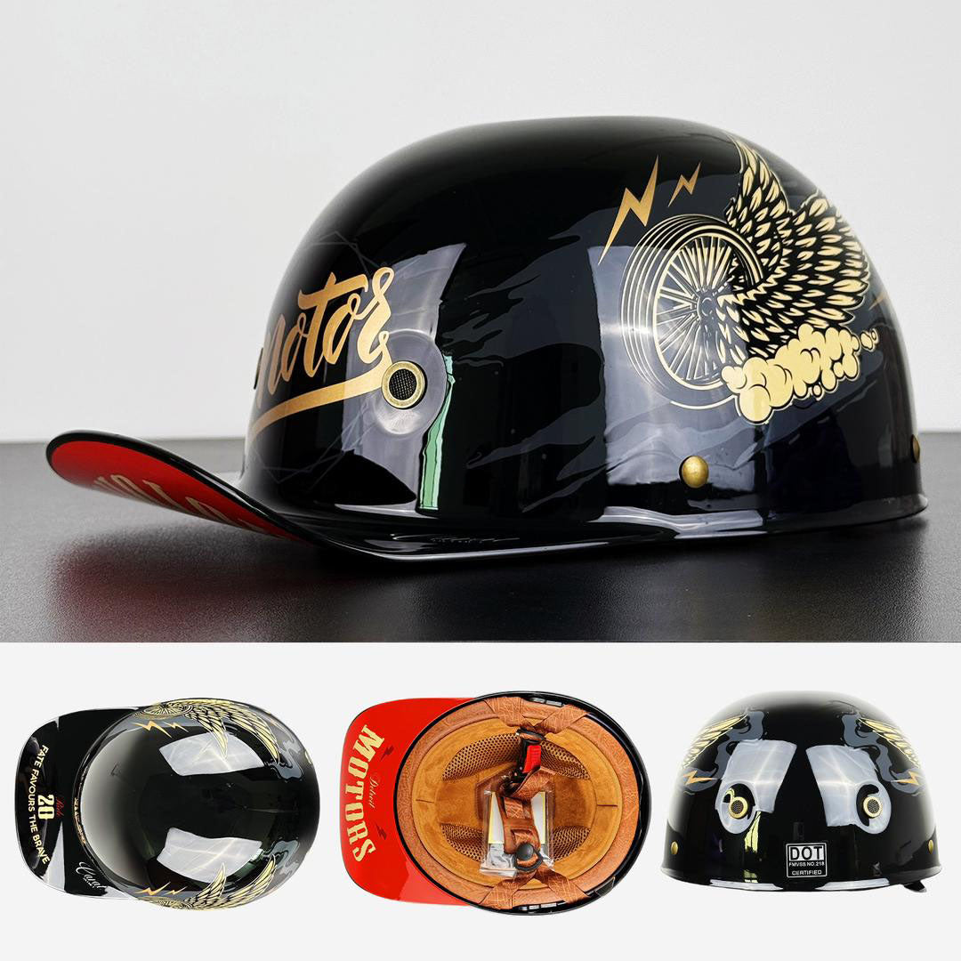 Moto Baseball Cap Stijl Helm DOT En ECE Certificering