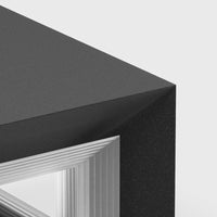 Ray Hedendaagse LED Cube Metalen Buitenlampen, Zwart